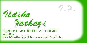 ildiko hathazi business card